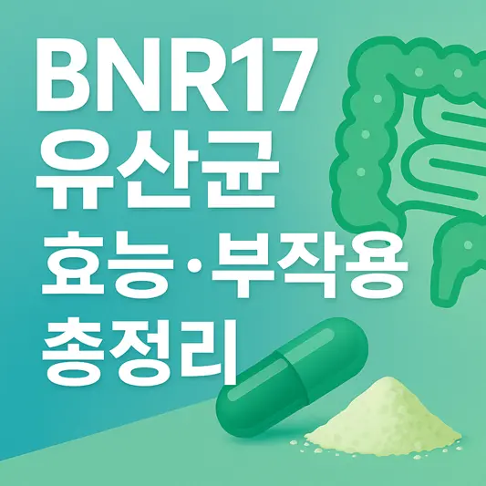 BNR17 유산균 효능과 부작용