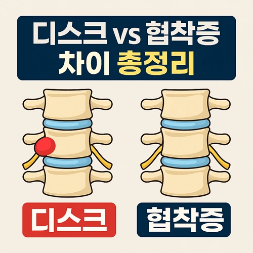 디스크와 협착증 차이