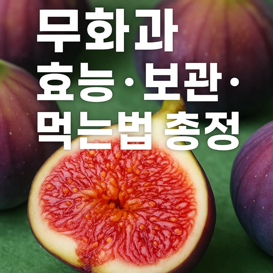무화과 효능, 보관, 먹는법