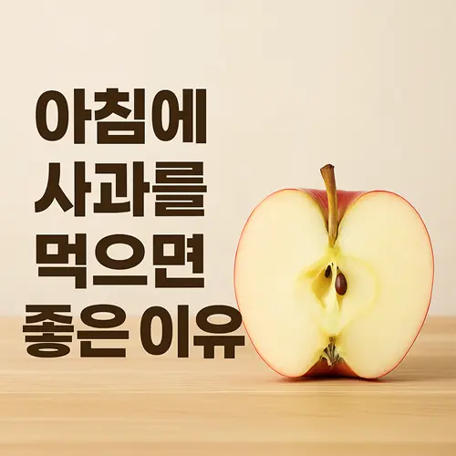 아침에 사과를 먹으면 좋은 이유
