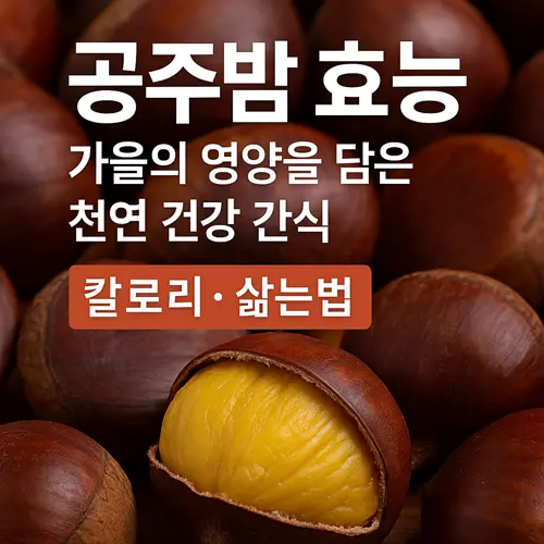 공주밤 효능·칼로리·삶는법