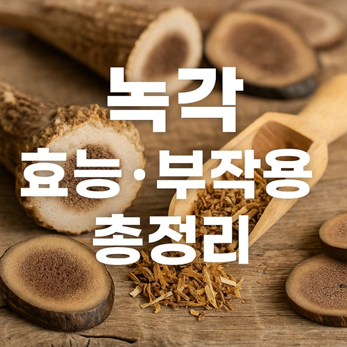 녹각 효능과 부작용
