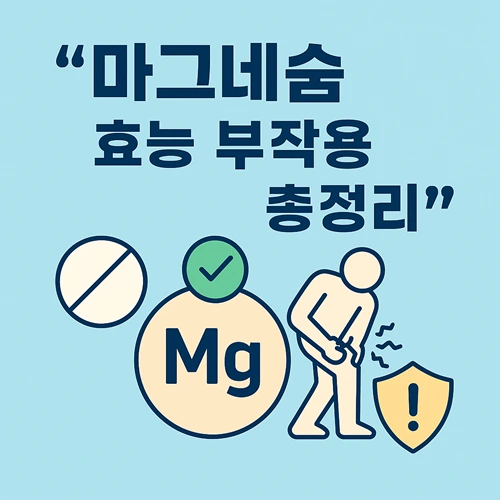 마그네슘 효능과 부작용, 올바른 복용법 총정리