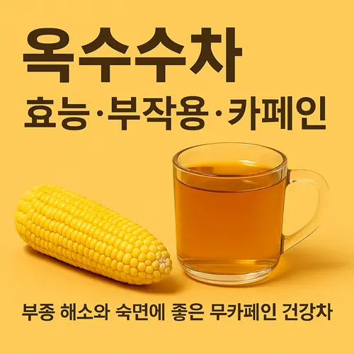 옥수수차 효능·부작용·카페인 완벽정리