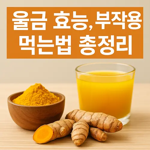 울금 효능, 부작용, 먹는법