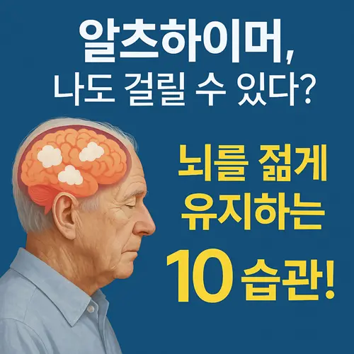 치매 알츠하이머 예방법 10가지