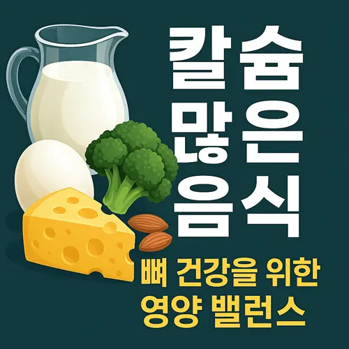 칼슘 많은 음식