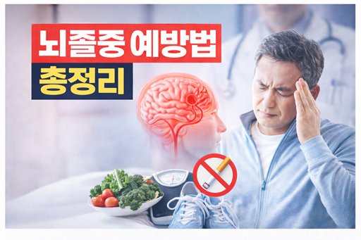뇌졸중 예방법 총정리