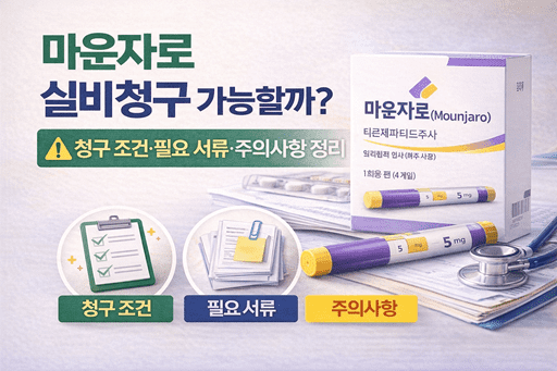 마운자로 실비청구 가능할까?｜청구 조건·필요 서류·주의사항 정리